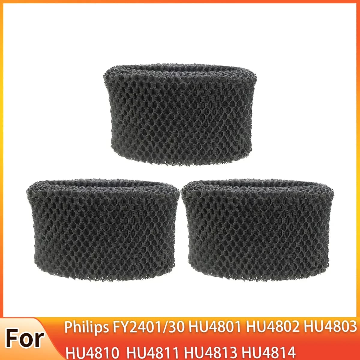 3Pcs Air Humidifier Adsorb Bacteria And Scale Filter For Philips FY2401/30 HU4801 HU4802 HU4803 HU4810 HU4811 HU4813 HU4814