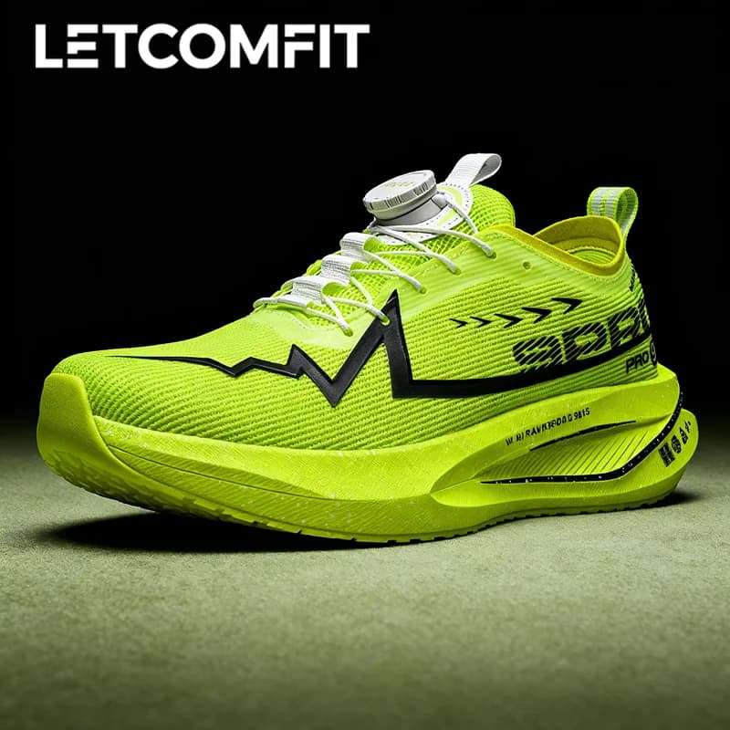 NEW Running Shoes Carbon Board Marathon Men Sports Breathable Lightweight Women's Comfortable Athletic Nonskid Sneakers Casual