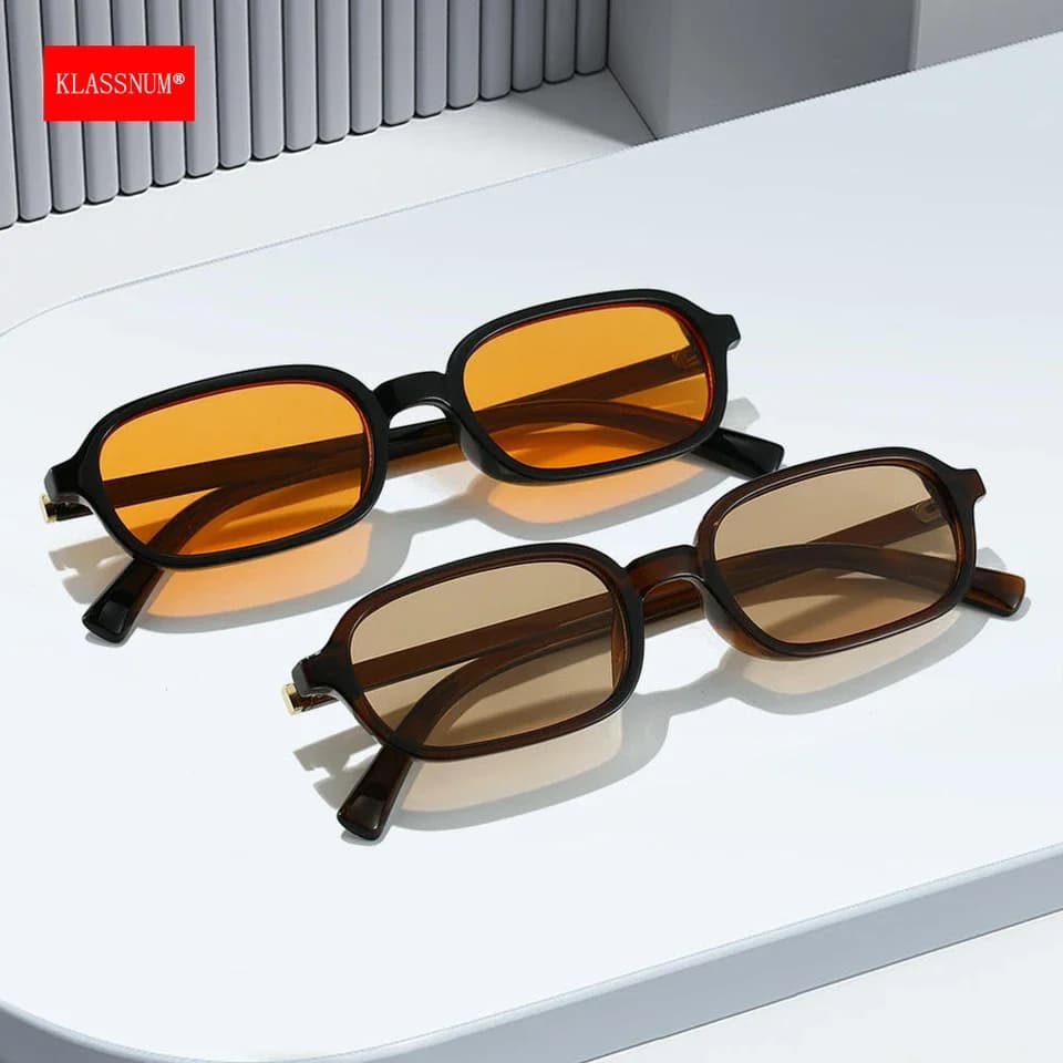Vintage Sunglasses Men Women 2026 Trendy Eyewear RecSun Glasses Anti UV400 Shades Eyepiece Small Square Glasses
