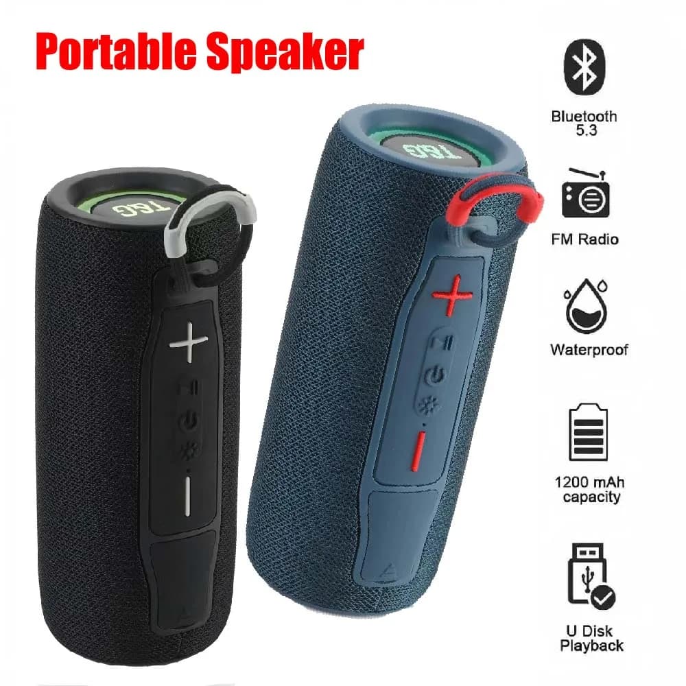 TG682 Altoparlante Bluetooth portatile per bassi potenti - Altoparlante wireless per feste con radio FM, supporto per scheda TF per esterni e interni