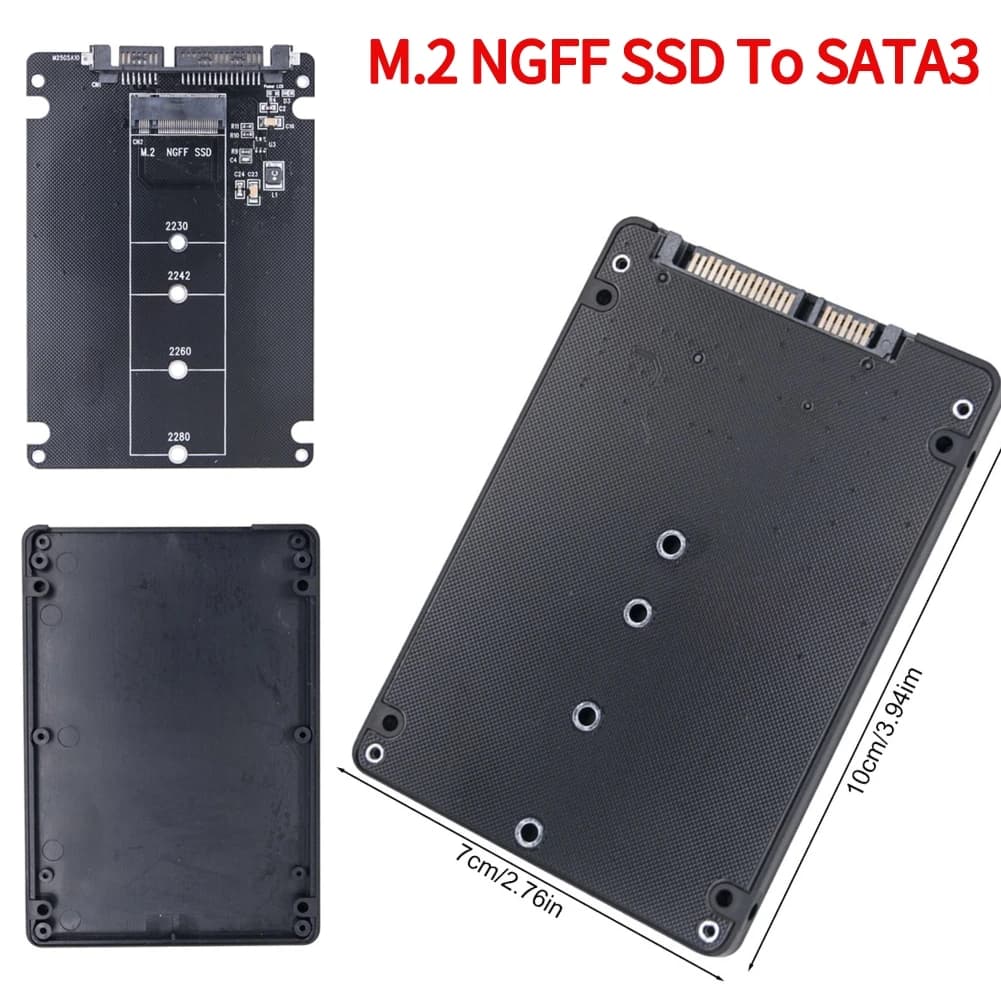 SATA3.0 6Gbps M.2 NGFF SSD a SATA3 scheda adattatore M2 NGFF SSD a SATA3.0 scheda adattatore disco rigido esterno