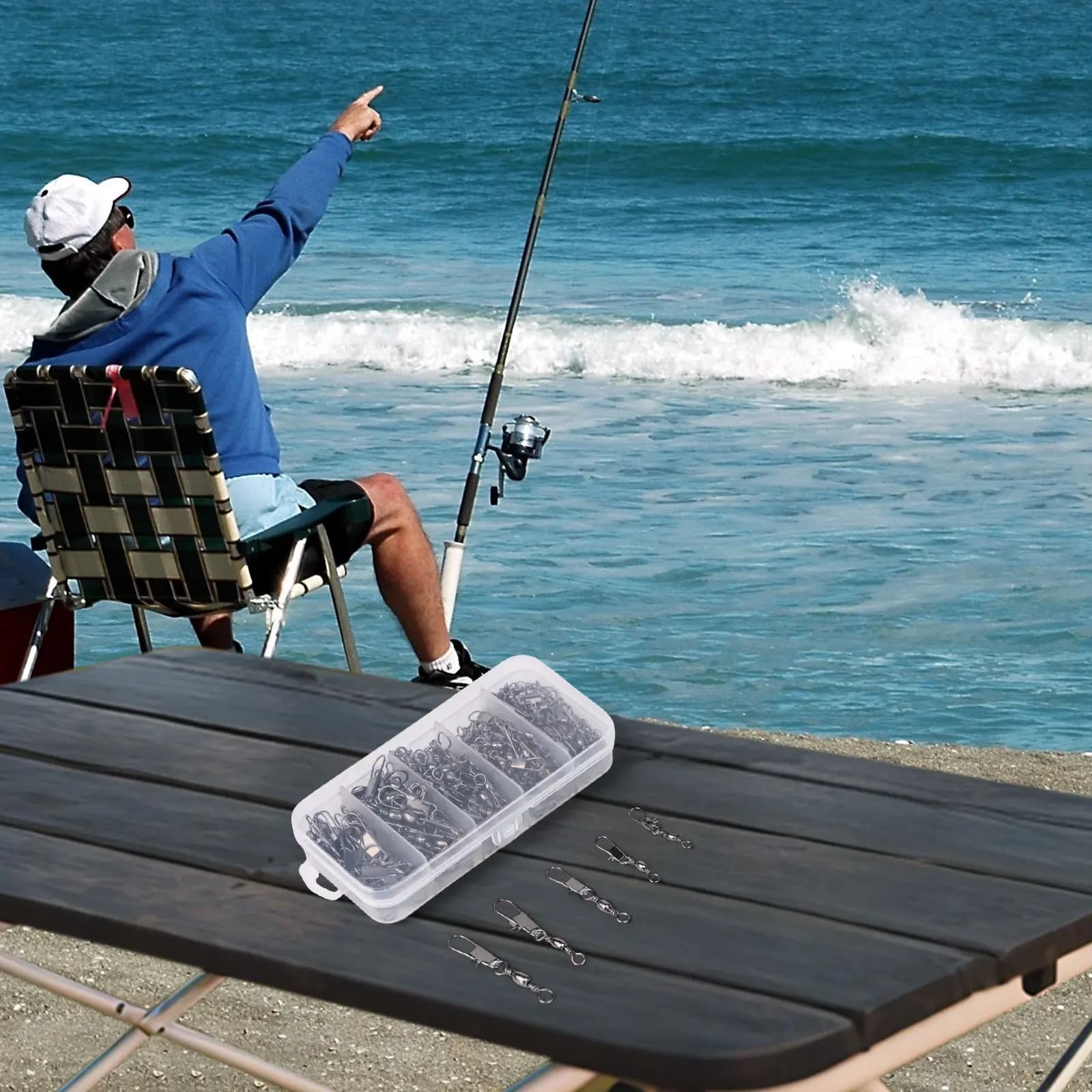 Fishing Adventure Fishing Connectors Anti-swimming fishing rods Fishing equipment box 10 Length 32 mm Easy to use