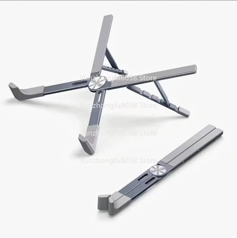 Supporto per laptop regolabile in lega di alluminio Supporto di raffreddamento per tablet PC pieghevole portatile sollevatore da tavolo