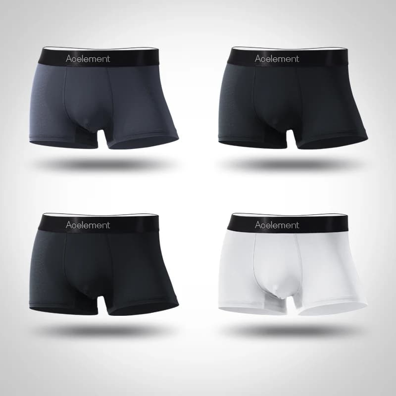 Men's Underwear, Men's Boxer Briefs, Ice Silk Boxer Briefs, Thin, Breathable, Summer Underwear, Sports Trendy, Sexy and Stylish
