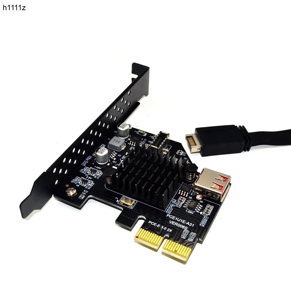 H1111Z Schede e Slot di Espansione PCI Express 3.0 USB 3.1 Scheda PCI-E PCIE Adattatore USB Raiser TYPE-E USB3.1 Gen2 10 Gbps + USB2.0 scheda di espansione