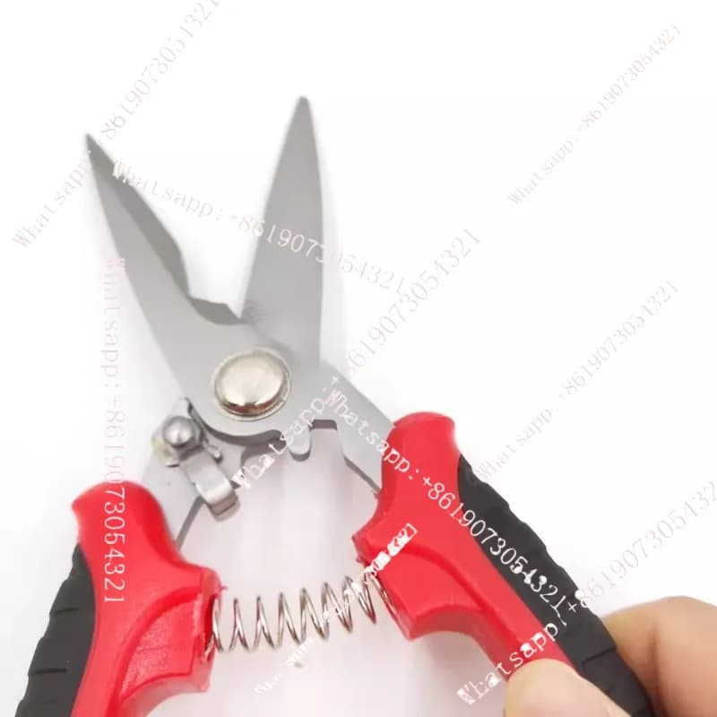 KC-821 Stainless Steel Multipurpose Electric Scissors for Garden/Flower, Wire and Cable Scissors