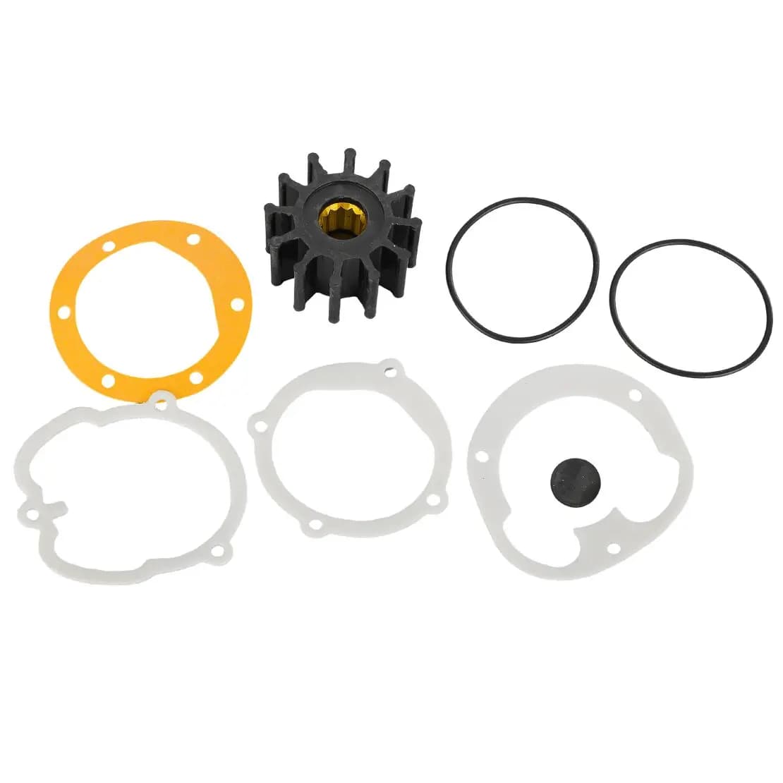 1210-0001 1210-0001-P Kit di riparazione girante flessibile pompa acqua motore nero compatibile con modello Jabsco