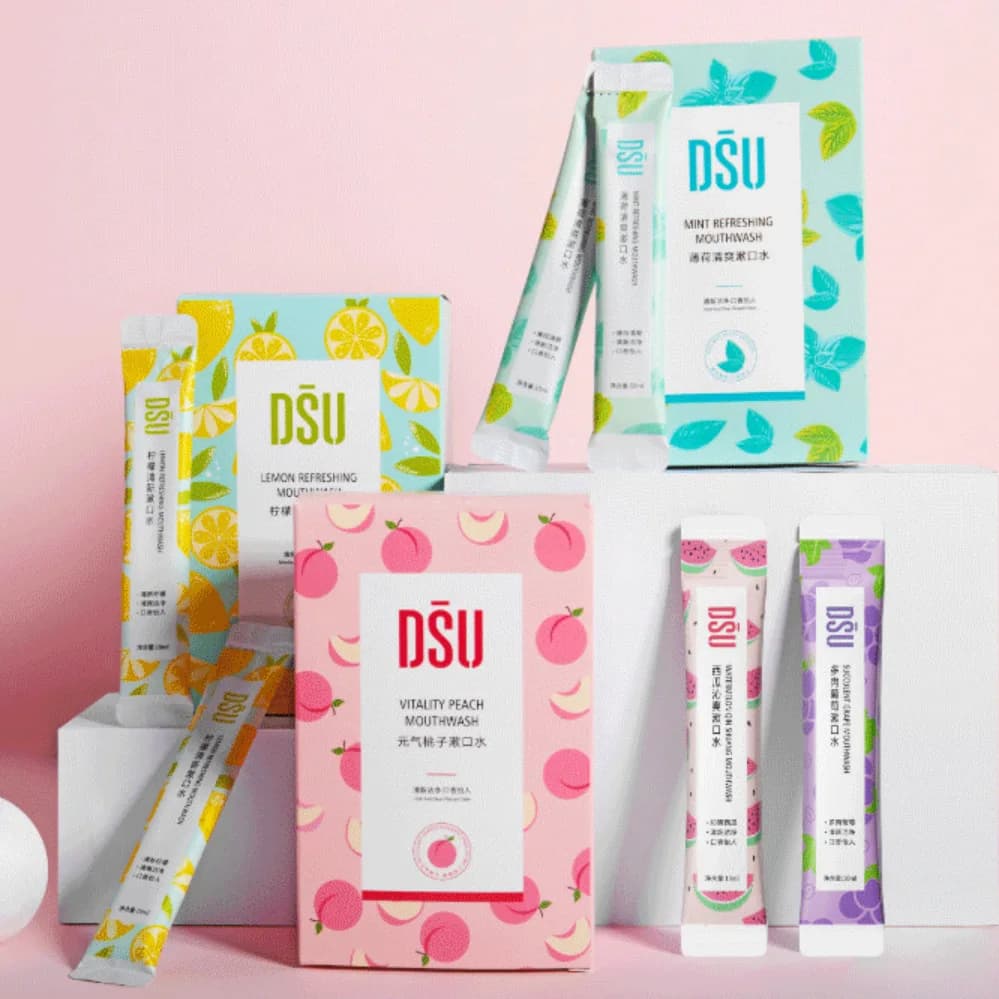 20 pcs Fruit Perfume Collutorio Portatile Alito Fresco Denti Macchia Removal Collutorio Oral Cleaning Tools Fresh Hygiene Oral
