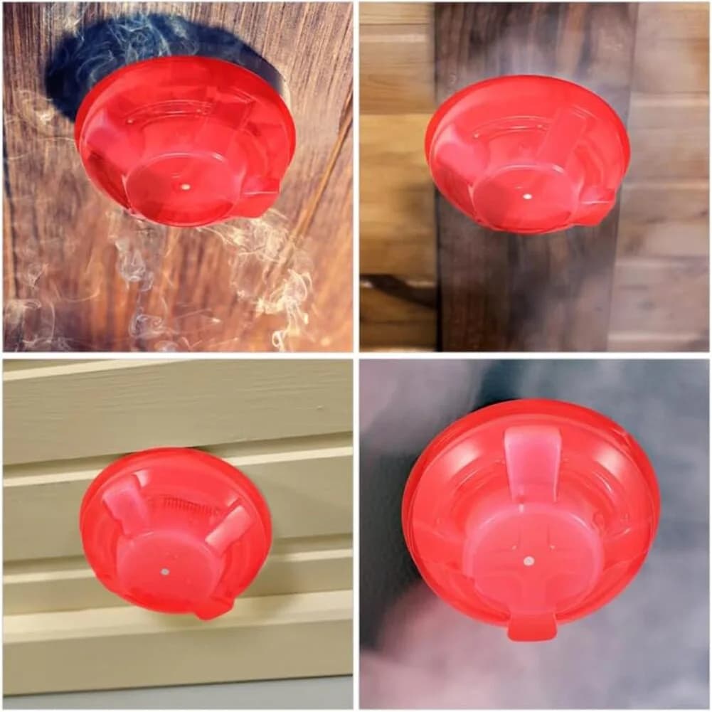 Set di 4 Coperture in Plastica per Rilevatori di Fumo per Minimizzare l'Interferenza della Polvere sui Sensori di Allarme Incendio in Spazi Commerciali