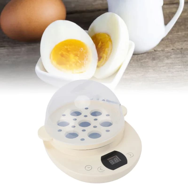 Cuociuova Elettrico 450W con Tazza Dosatrice, Spegnimento Automatico, Padella Multifunzione per Colazione