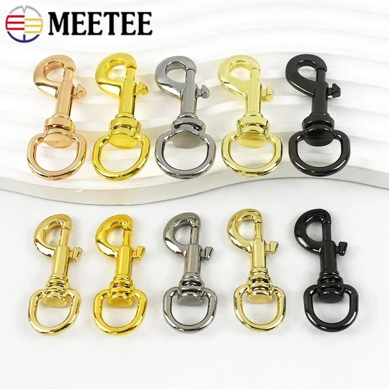5/10/20 Pz 11/15mm Fibbia In Metallo Borsa Della Cinghia Portachiavi Girevole Trigger Pinze Aragosta Chiusura Collare di Cane Moschettone moschettone accessori