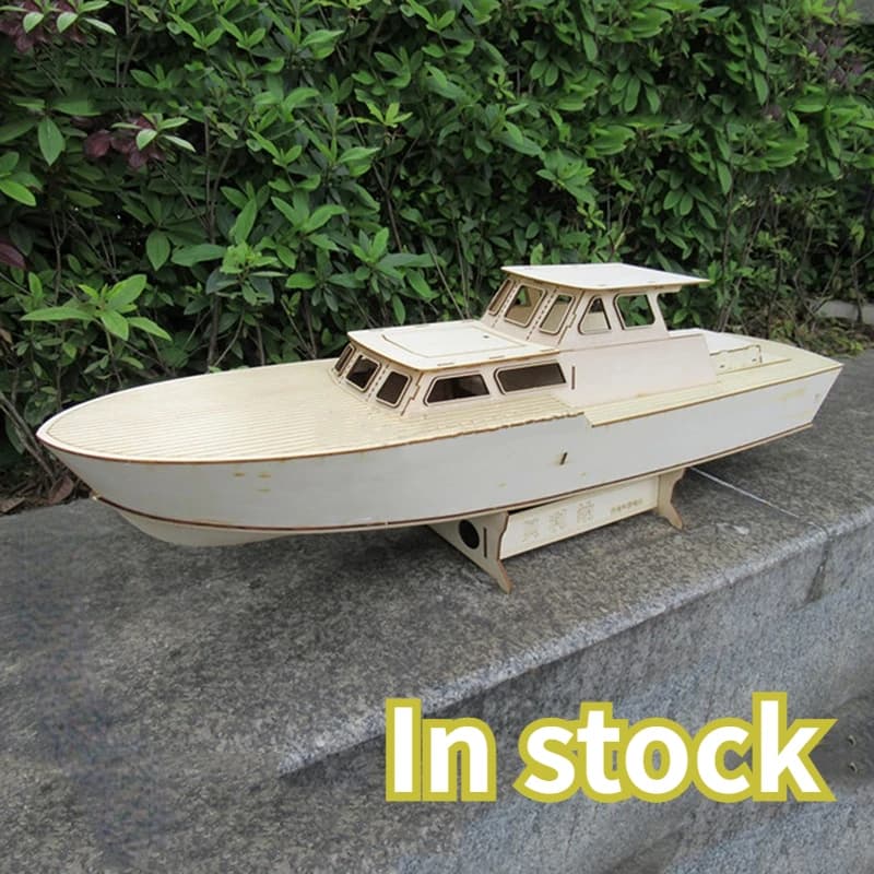 Bellina Yacht modello di barca telecomandata elettrica Kit modello di barca in legno assemblato a mano fai da te Kit modello di giocattoli per ragazzo