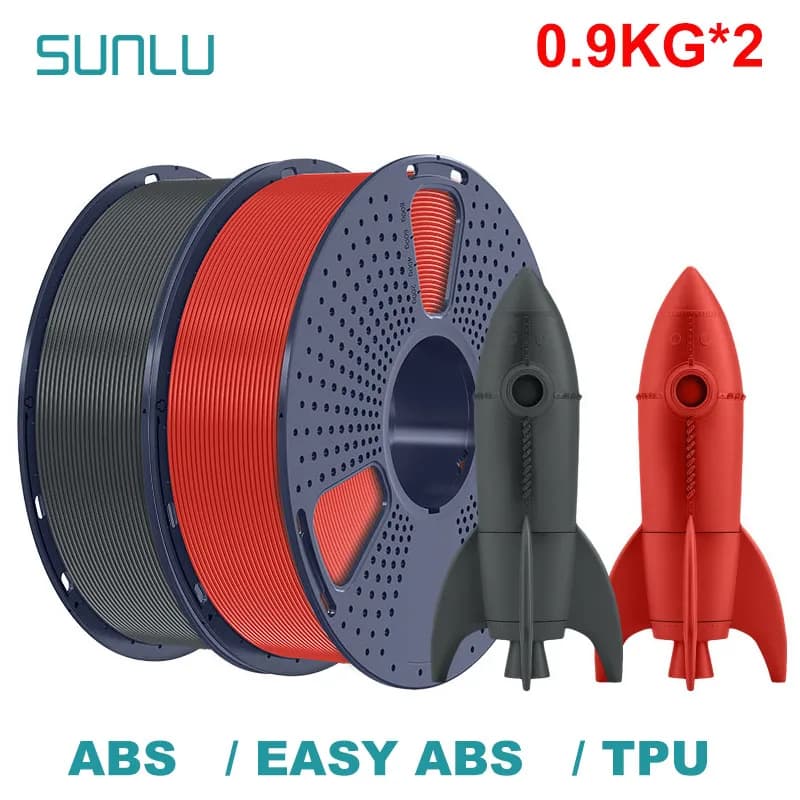 3D Filament ABS/TPU/ABS FACILE 1,75 mm 2 rolls 0.9 kg (TPU 0.5 kg/roll) 3D Printer Filament for 3D printer