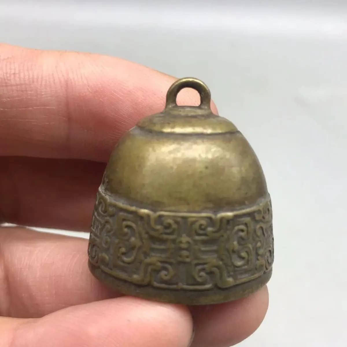 Tibet Tibetan Ritual bell Statue Ornament Home Office Cabinet Deco Desktop Decor Figurines