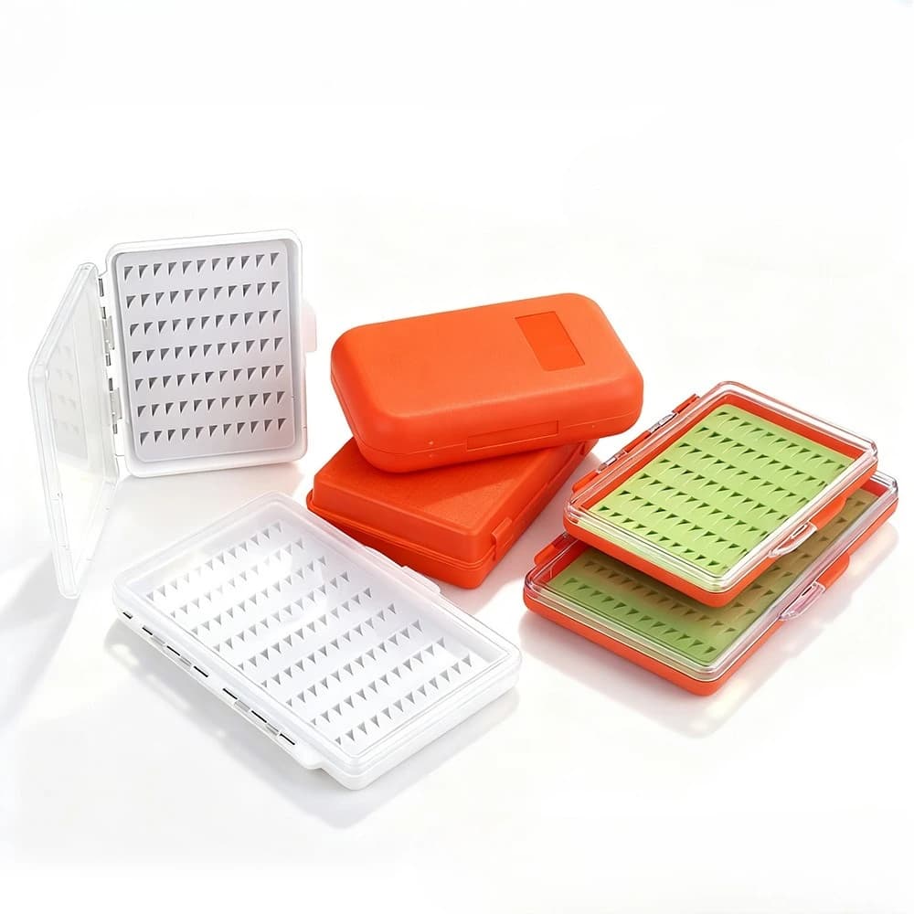 1PC Portable ABS Fly Fishing Lure Box Transparent Large Capacity Hook Bait Storage Case Fishing Accessories