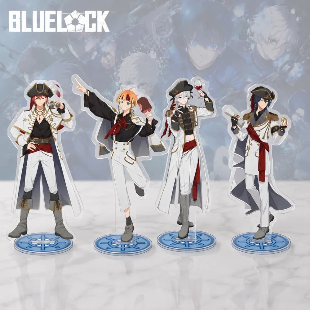 Statuetta Anime Blue Lock, Supporto in Acrilico, Portachiavi Rin Itoshi Pirates, Ornamento da Scrivania, Regalo per i Fan