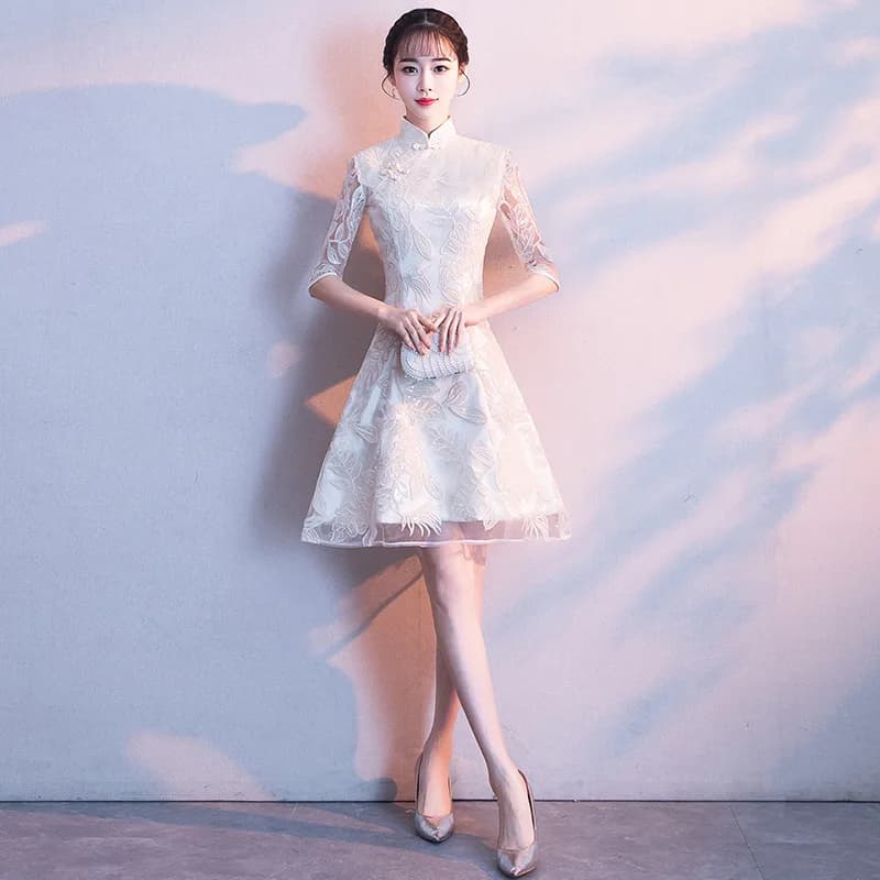 Abito sexy in stile cinese da donna sottile da sera lungo cheongsam abito da matrimonio matrimonio di lusso Qipao abiti di moda Vestido