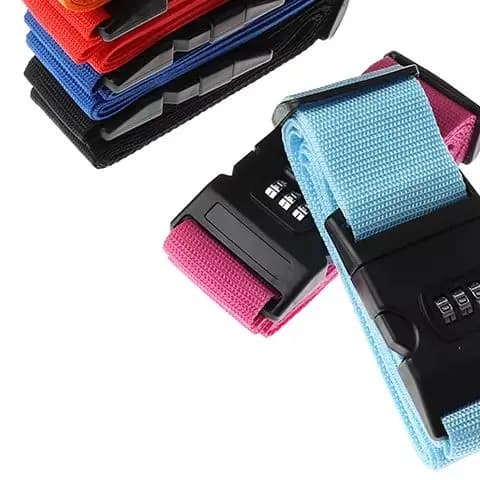 1 pz cinghia per bagagli in nylon regolabile valigia da viaggio fibbia cinghia per bagagli accessori da viaggio valigia imballaggio cintura di sicurezza