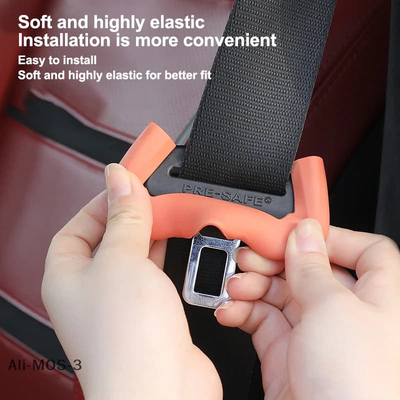 diS di2 spare parts for car seat buckle for scratch-resistant rubber, clip cover, universal cover for safety belt buckle for sedan SUV