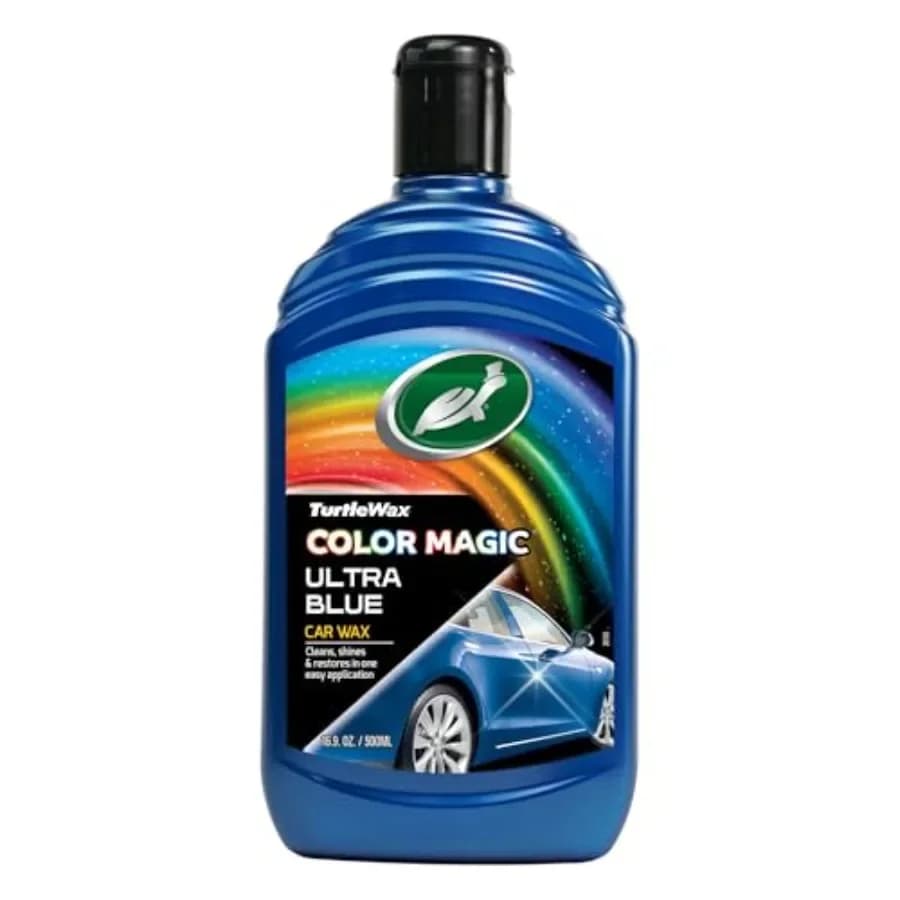 Turtle Wax 52709 Color Magic Lucidante per Vernice Auto, Ripristina Colore e Lucentezza, Blu 500ml