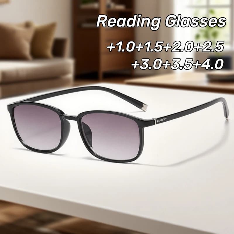 Progressive Colour Fashion Presbyopia Glasses New Middle-aged and Elderly High-definition Reading Glasses Sunshade Sunglasses