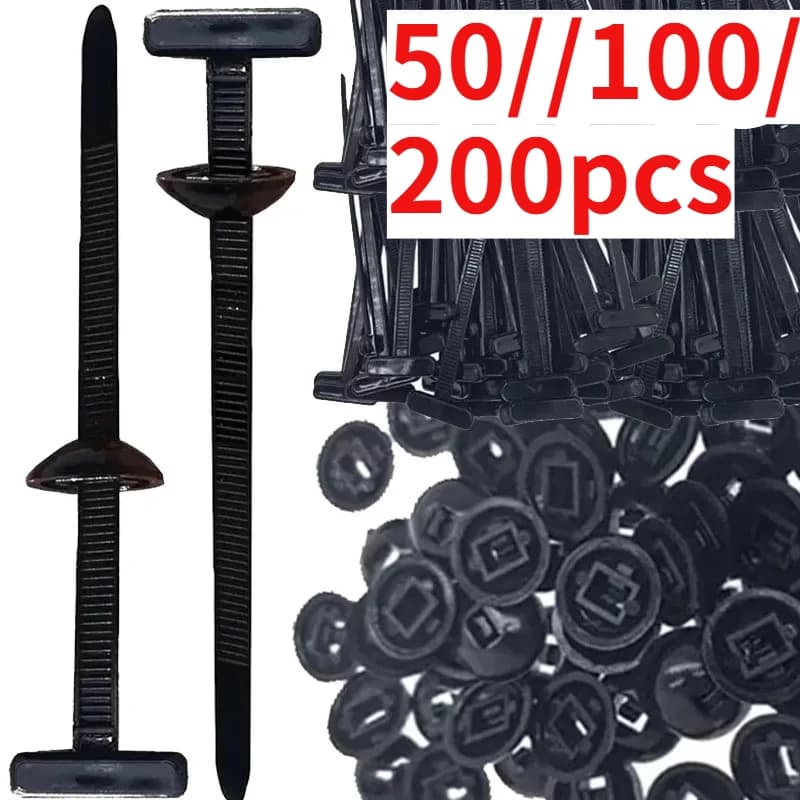 Fibbia universale per fascette in nylon, fibbia di fissaggio in plastica per autoveicoli, clip per cerniera per carichi pesanti, strumento per fascette in plastica