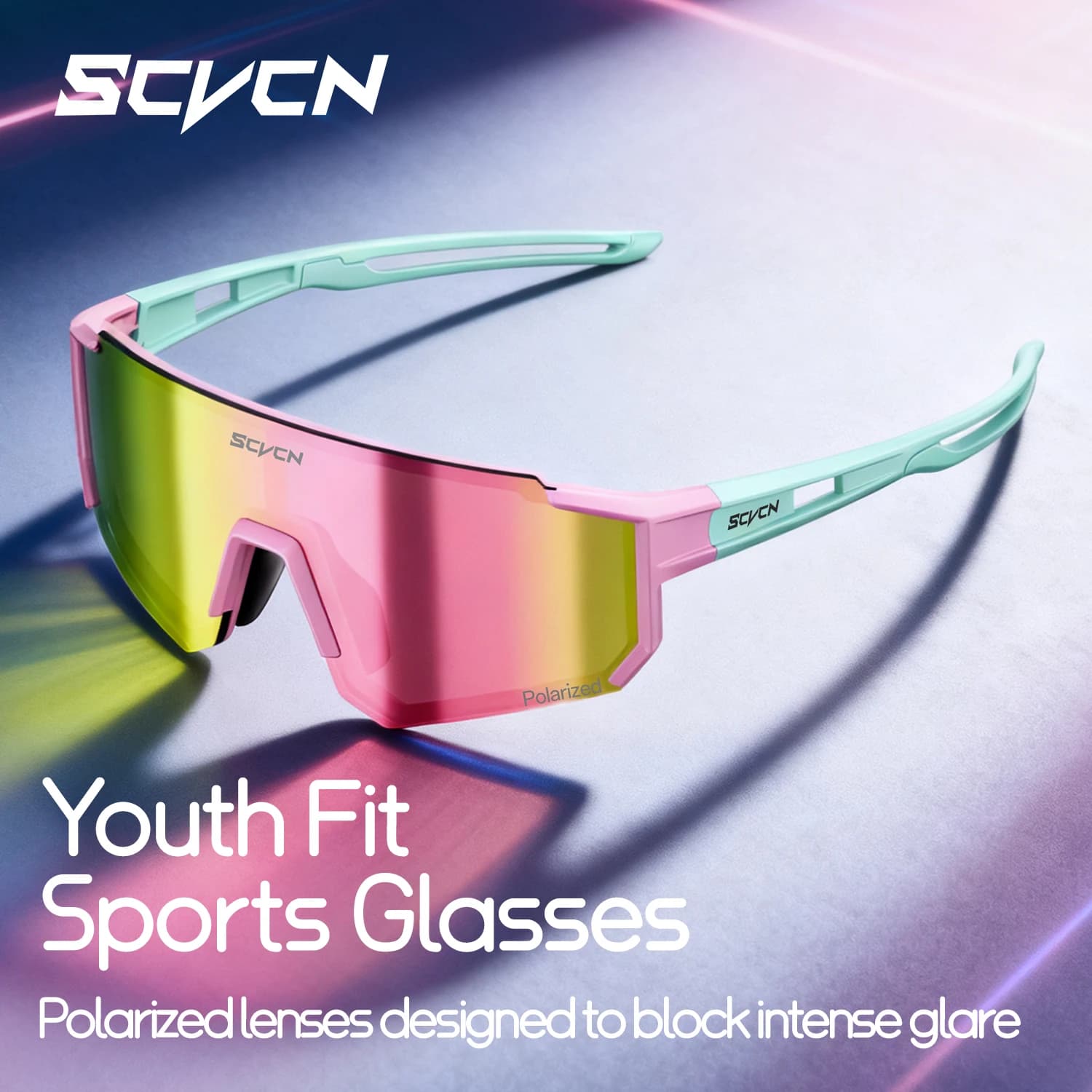 SCVEN New photochromatic cycling glasses for children Outdoor sports Sunglasses for teenagers Road Bike for children Cycling glasses UV400