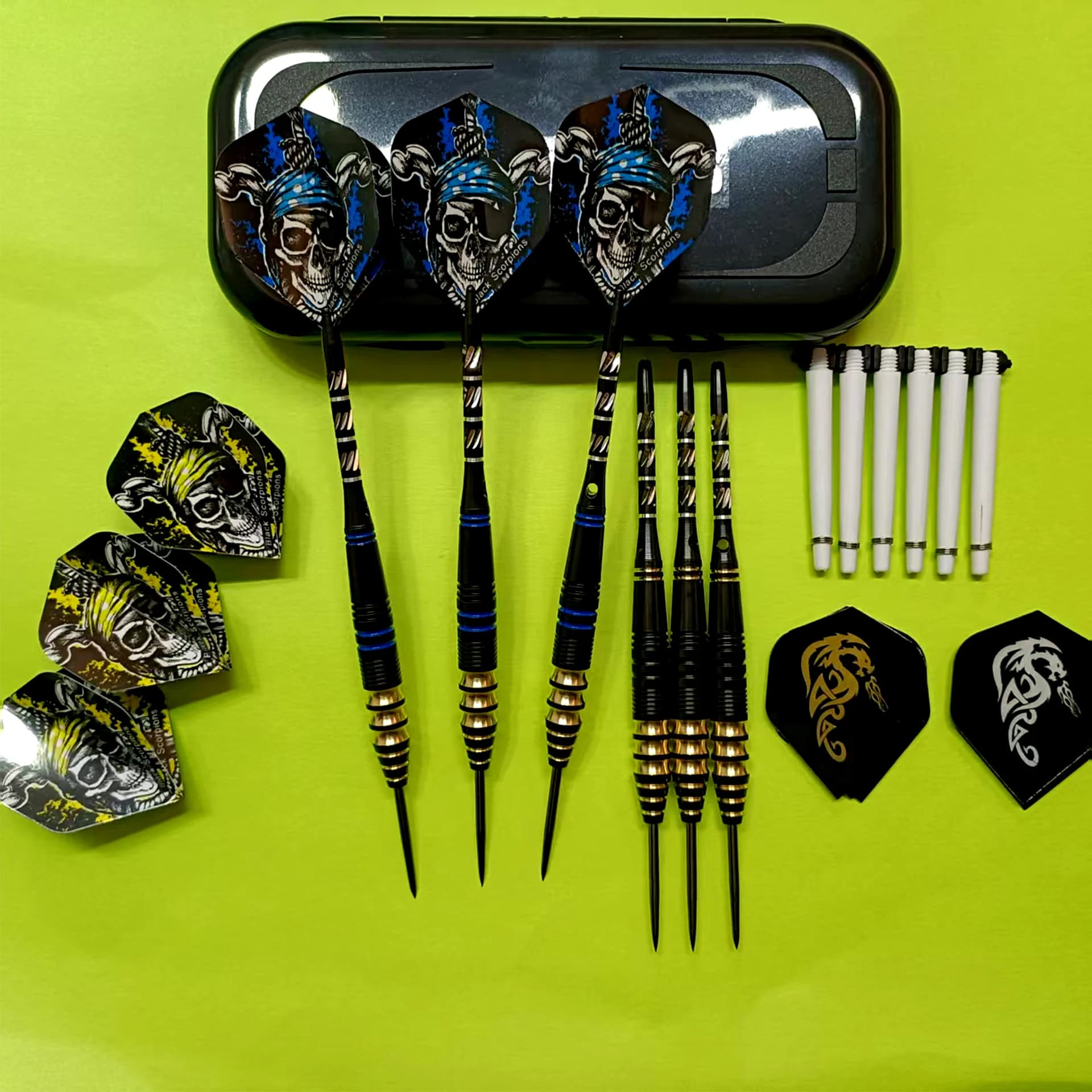 Set di freccette professionali 23g Accessori per freccette portatili con punta ad ago per eventi sportivi Design resistente alle cadute per giochi al bersaglio