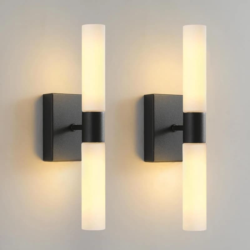 Lampada da parete nordica illuminazione interna casa camera da letto soggiorno Decor luci a Led apparecchio bagno specchio di vetro luce corridoio Hotel