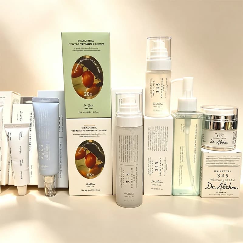 Set di Prodotti Coreani per la Cura della Pelle Dr. Althea, Spray Idratante Antiossidante Lenitivo 100ml 60ml 345, Crema Viso e Essenza in Barattolo