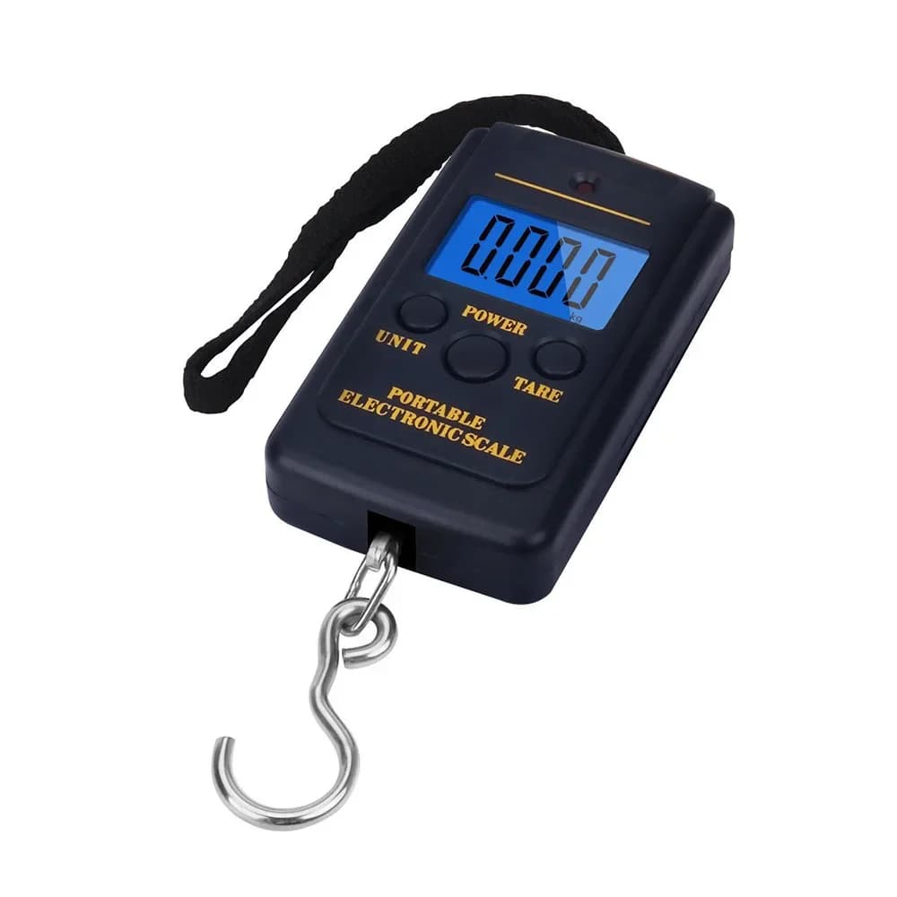 1 pz multifunzionale Mini 40kg/10g elettronico appeso bagaglio da pesca Balanca portatile digitale pratico tasca peso gancio bilancia