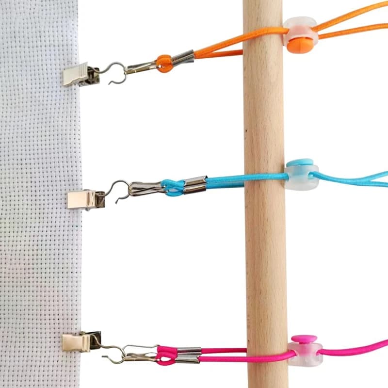 2024 Set di clip per tenditori laterali a punto croce di grandi dimensioni rimovibili semplici Set di strumenti per ricamo durevoli accessori gadget per cucire