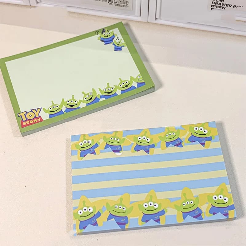 Blocco note Disney Toy Story Alien, blocco note non adesivo, blocco note portatile per studenti, regali di cancelleria per la scuola e l'ufficio