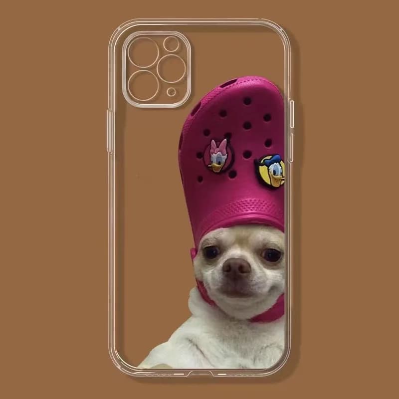 Funny Animals Phone Case For IPhone 16 e 15 14 13 12 11 Pro Max X XR XS Plus Mini SE 2020 2022 Transparent Mobile Case