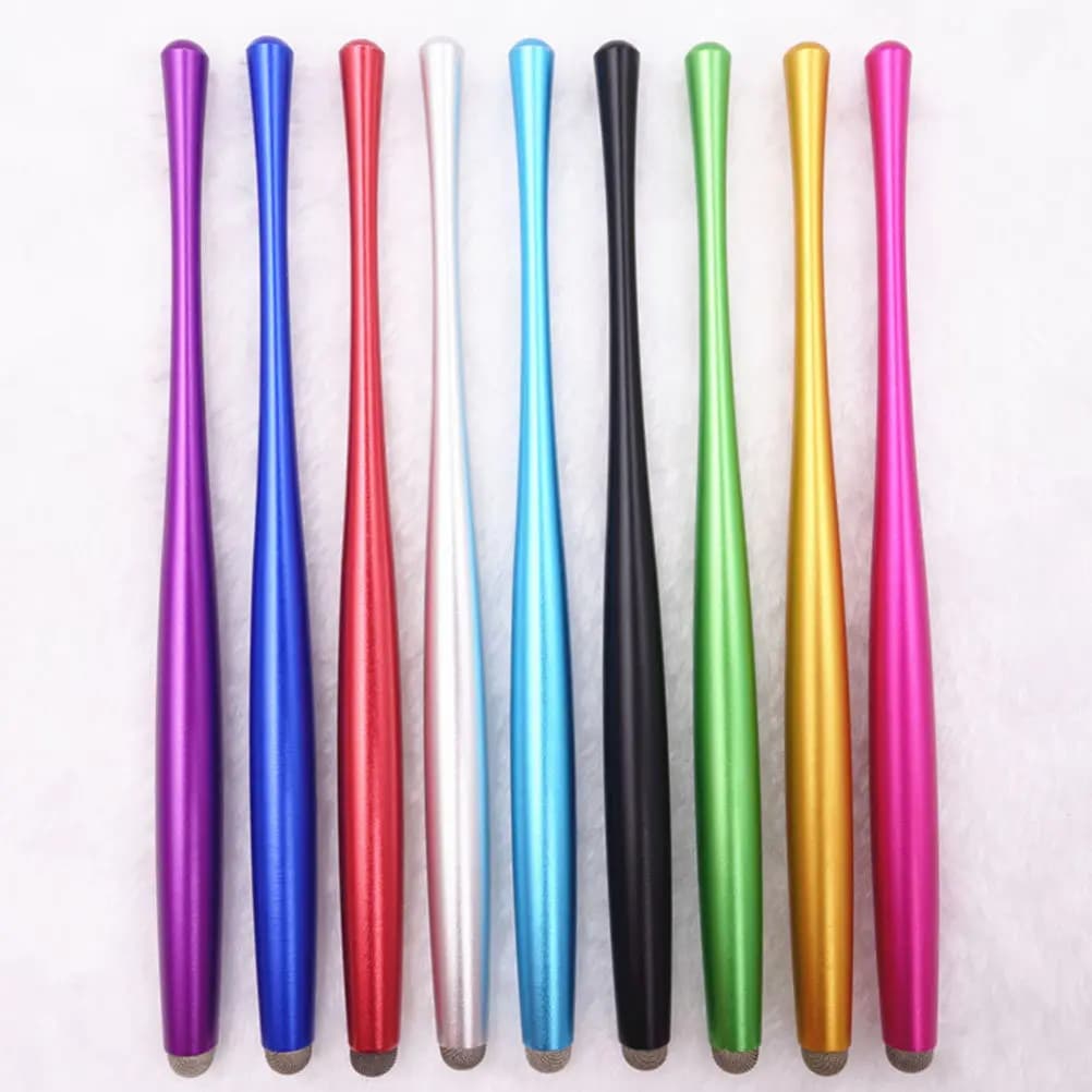 2 Penne Stilo Capacitive in Metallo Sottile per Touchscreen, per Telefoni e Tablet, Ideali per Disegno, Appunti e Giochi