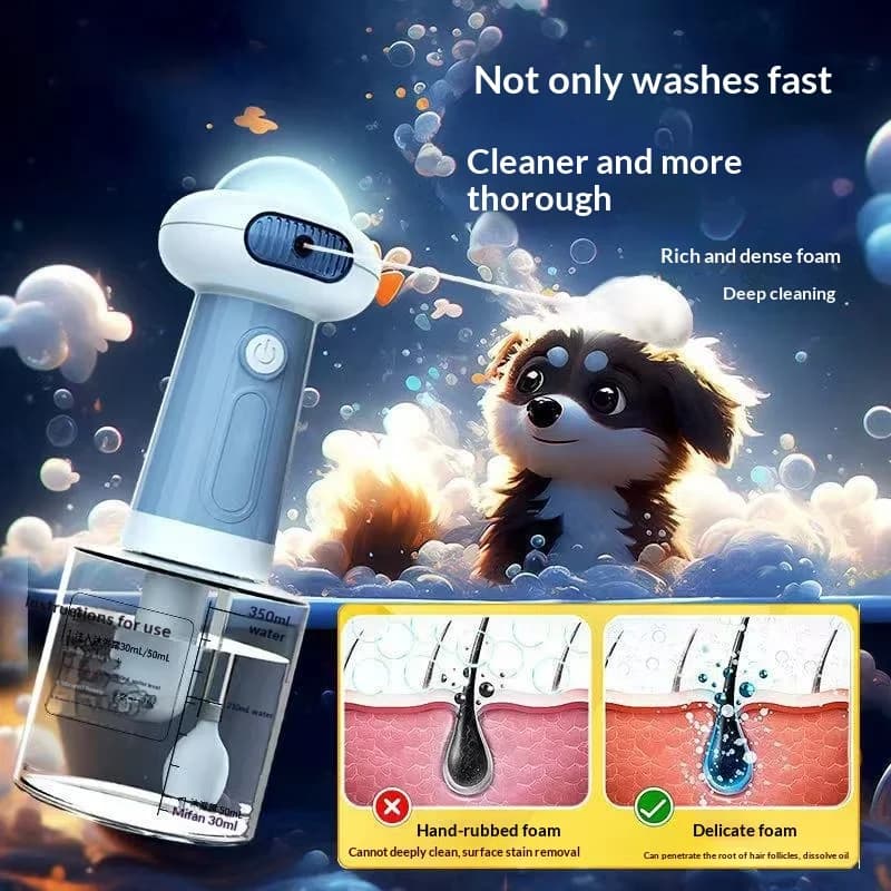 Pet Bath Foaming Machine, Shampoo Bubble Machine, Dog & Cat Bathing Shampoo Foamer
