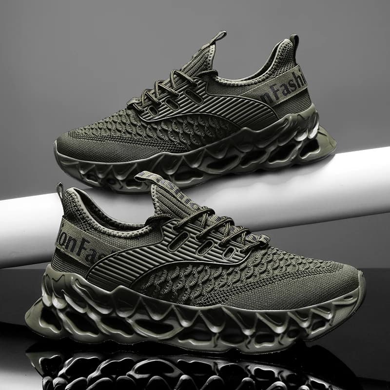 YRZL Scarpe da corsa leggere in mesh traspirante da uomo Suola morbida Scarpe sportive comode antiscivolo per uomo Camminate all'aperto Casual