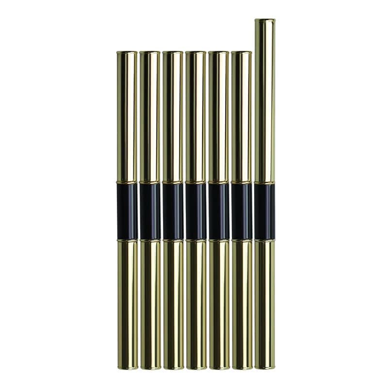 Set da 1/7 Pezzi di Pennelli per Unghie a Doppia Testa con Manico in Legno di Sandalo, Pennello Liner, Pennello per Pittura, Pennello Gel, per Nail Art Cristallo e Manicure