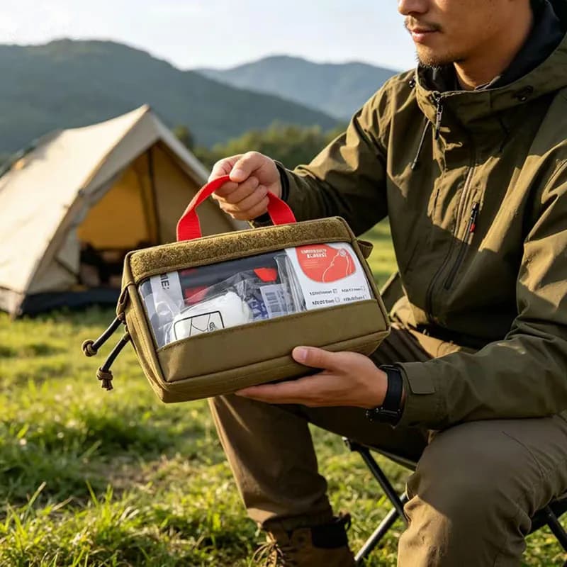 Inserto per Zaino Tattico Krydex D3, Organizzatore per Kit di Pronto Soccorso, Borsa in Nylon 500D Molle EDC