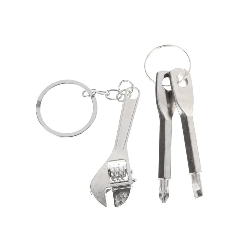 3 pz/set Mini Croce + Cacciavite Piatto + Chiave Set Portatile Multifunzionale Mini Chiave Portachiavi Per Strumento di Riparazione Moto Bici