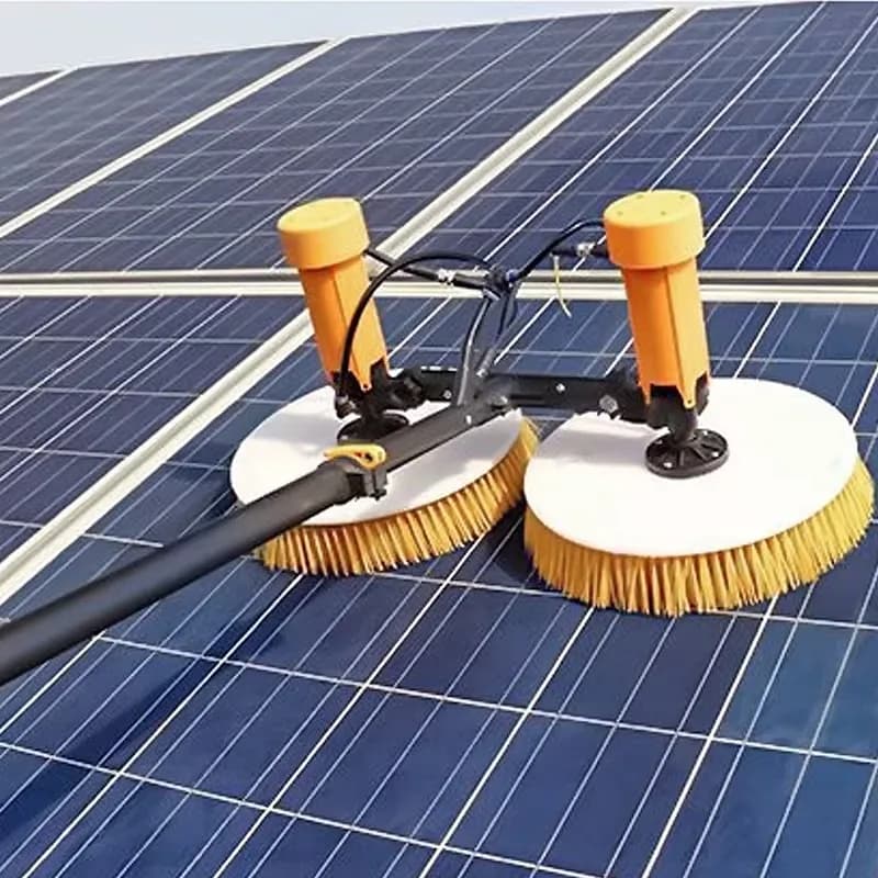 Macchina per spazzole per mop per la pulizia dei pannelli solari Robot industriale esterno Rotazione dell'attrezzatura fotovoltaica ad alta efficienza