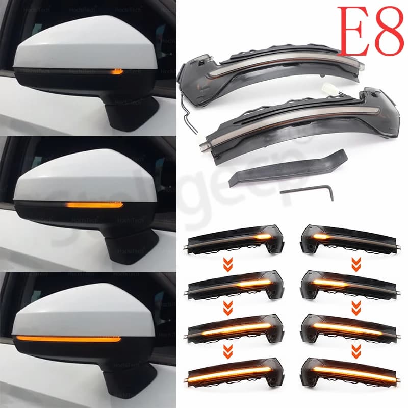 Lampeggiatore dinamico per Audi A3 8V S3 RS3 Luce specchietto laterale Indicatore di direzione a LED 2013 2014 2015 2016 2017 2018 2019 2020 Freccia lampeggiatore