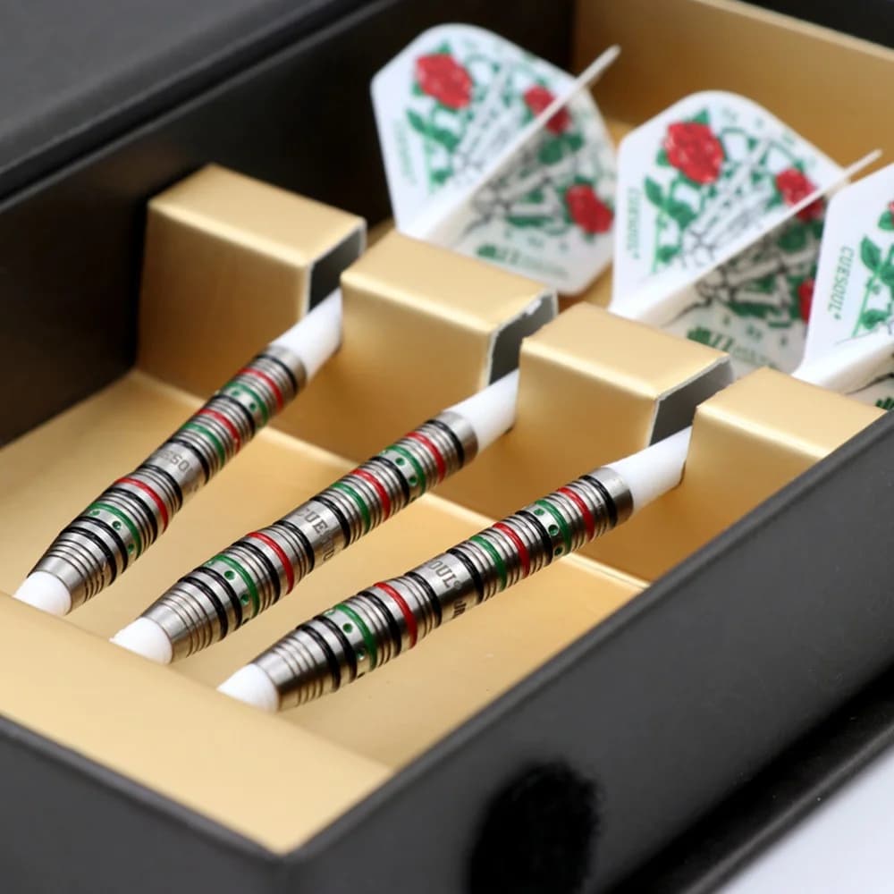 CUESOUL JAZZ-METAL 19g Freccette con punta morbida Set di freccette al 90% di tungsteno con voli per freccette ROST integrati