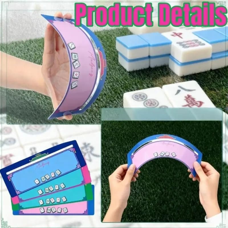 CORB 4Pcs Acrylic Mahjong Tile Guide Line Finder Set For Beginners And Enthusiasts Quick Efficient Mahjong Line Locator