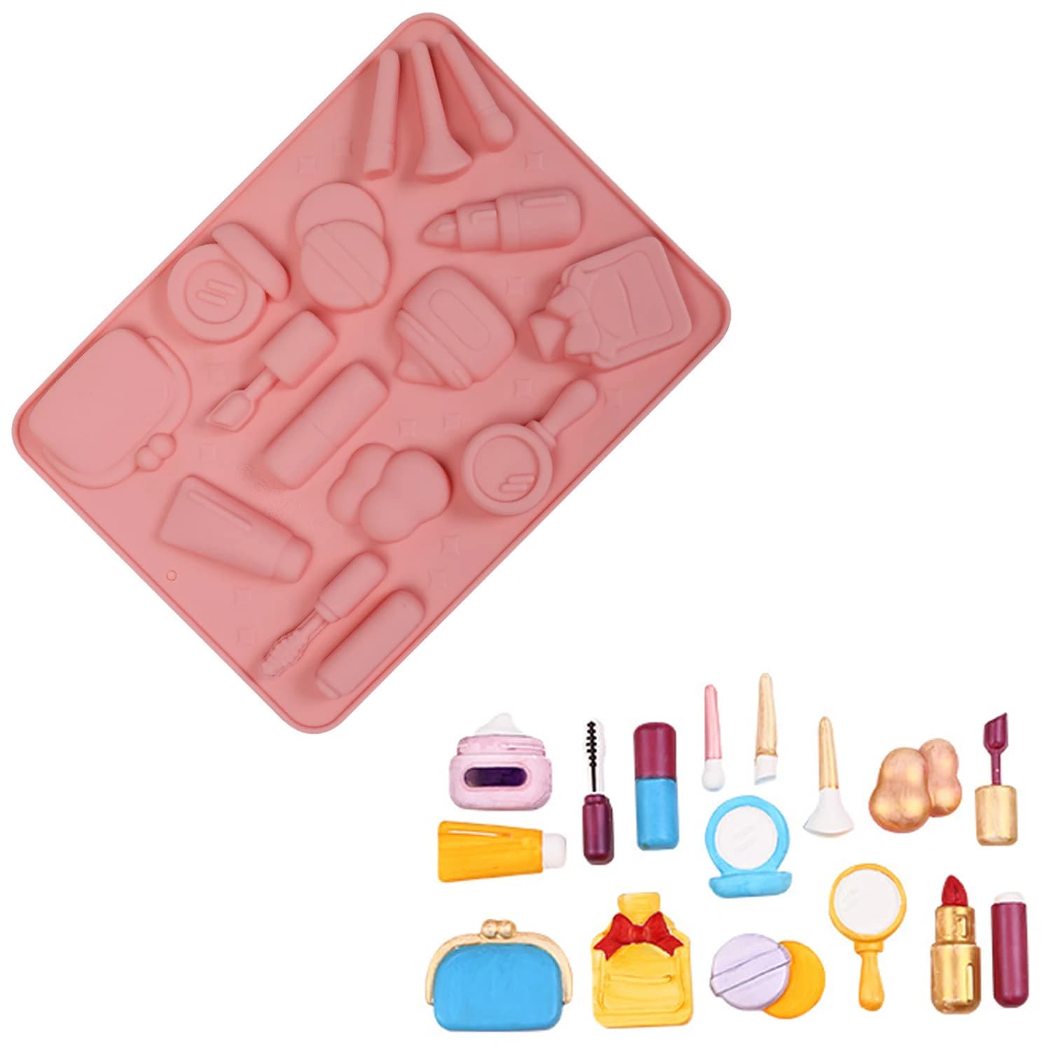 Cottura di Halloween Strumento per torta fai da te Cosmetici Borsa per rossetto Trucco Stampo in silicone Fondotinta Torta Stampo per profumo di ghiaccio Biscotto