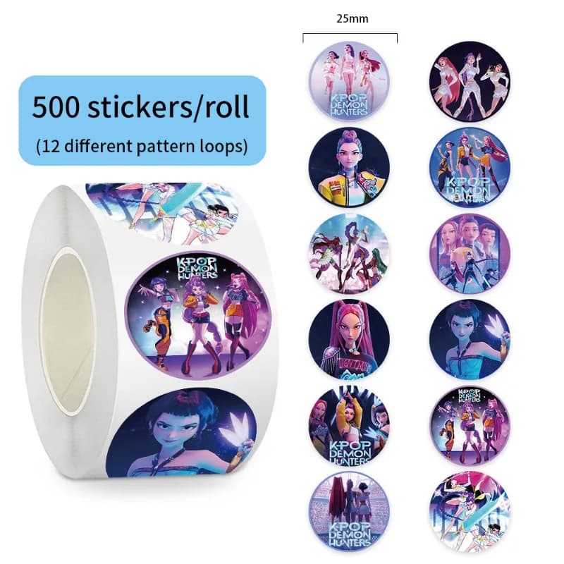 500 Pieces/Tool Stickers K-Pop Popular Tiger Theme, Fa-da-Te Raincoats for Scrapbook, Telephone, Luggage, Skateboard, Laptop and Decoration