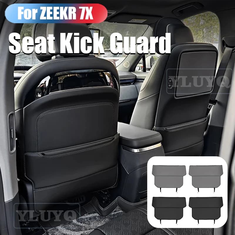 For 2025 ZEEKR 7X Rear Seat Kick Pad Protective Cover Skin resistant to scratches Decorative Wall decal Interior accessories Car