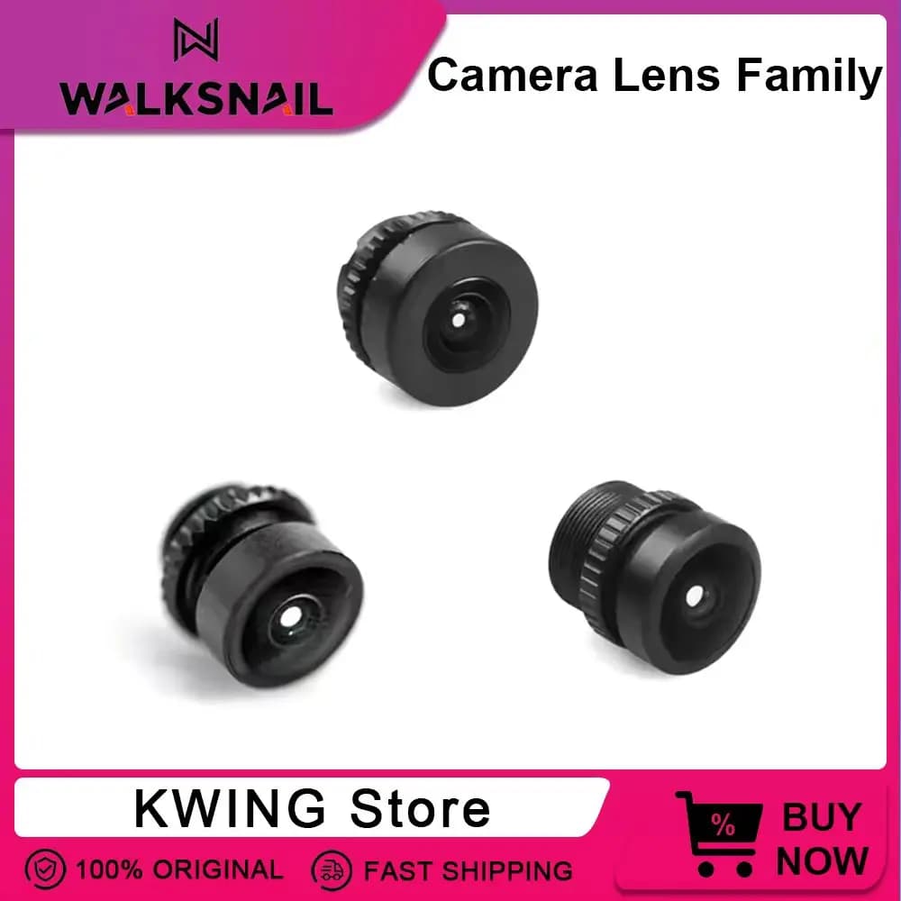 Obiettivo Walksnail Family Lens per 4K Moonlight/Nano Camera/Micro Camera V2/Pro Sostituzione fotocamera Obiettivo da 2,1 mm