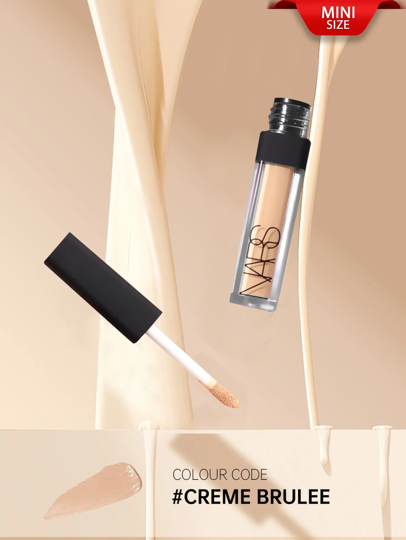 Correttore cremoso radiante NARS, mini, 1,4 ml Levigante, evidenziante e snellente