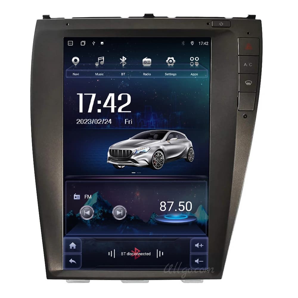 Autoradio Android con schermo verticale 12.8 per Lexus ES ES240 ES300 ES330 ES350 2006-2012